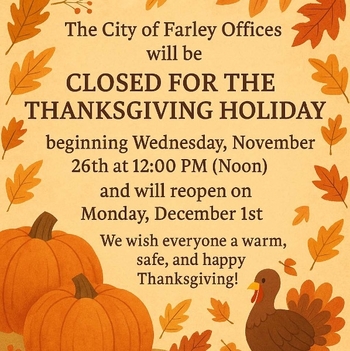 Linked image to Thanksgiving Office Closure